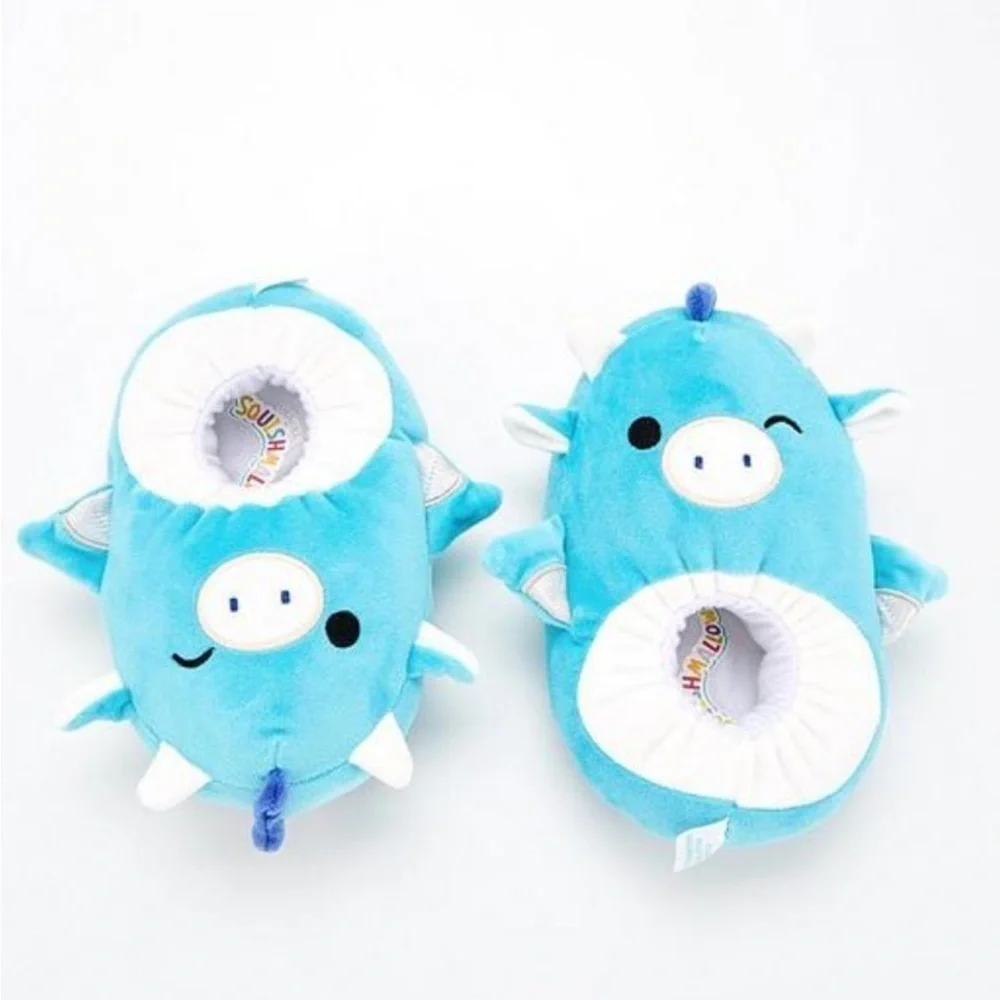 Squishmallows Blue Dragon Plush Pillow